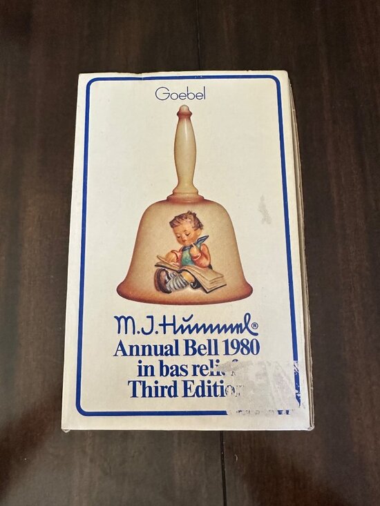 Goebel Other - Vintage M.J. Hummel Annual Bell 1980 Third Edition By Goebel In Bas Relief